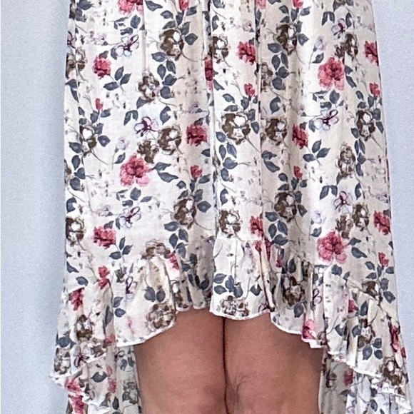 LF DANITY TU WOMEN FLORAL ASYMMETRICAL ROMANTIC DRESS SUPER SOFT HIGH-LOW - Picture 7 of 7